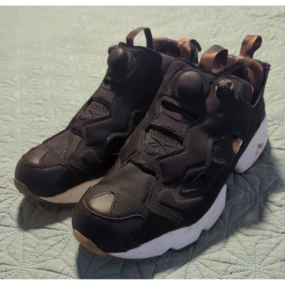 Reebok InstaPump Fury Sz 8.5 DV3695 Black/White/Camo Sneakers Hexalite Insoles main image 8